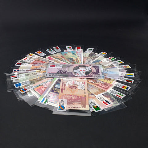 Image of 52Pcs Notes from 28 Countries UNC Real Original Banknotes