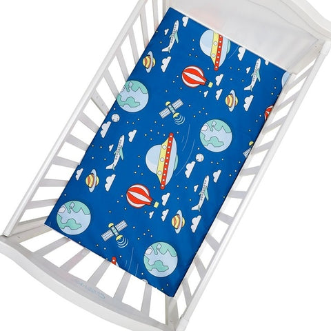 Image of Newborn Baby Fitted Crib Sheets130*70 cm Cartoon Print Bed