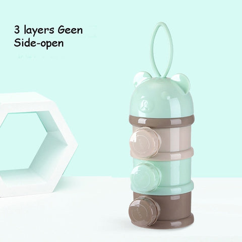 Image of 3 / 4 layers Bear Style Portable Baby Food Storage Box