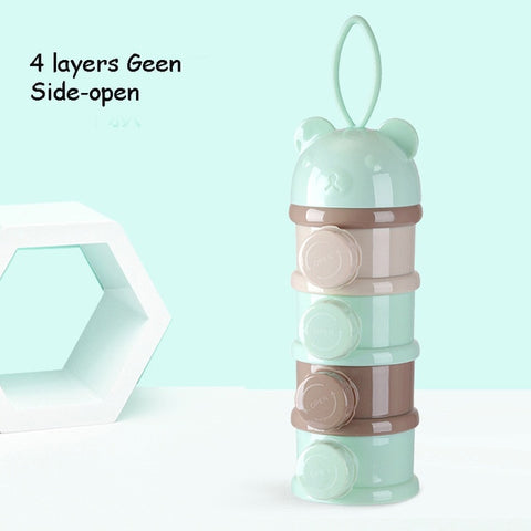 Image of 3 / 4 layers Bear Style Portable Baby Food Storage Box