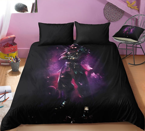 Image of 3D Cartoon Bedding Suit Fortnites Quilt Cover Fortress