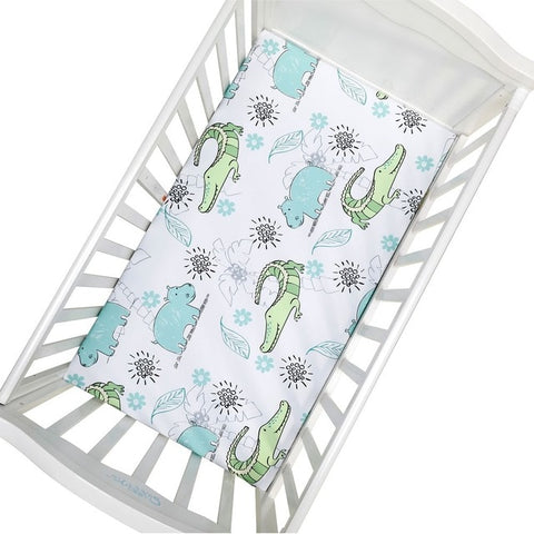 Image of Newborn Baby Fitted Crib Sheets130*70 cm Cartoon Print  Bed