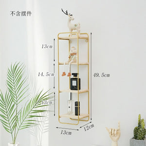 Nordic Iron Hexagonal Grid Wall Storage rack Shelf