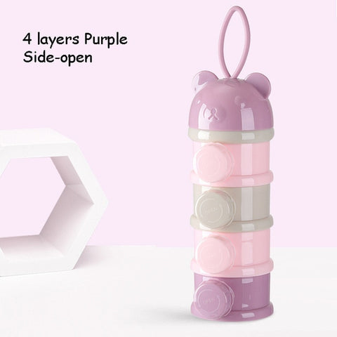 Image of 3 / 4 layers Bear Style Portable Baby Food Storage Box